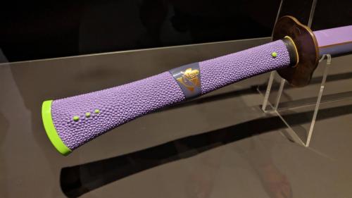 Detalle empuñadura Katana Eva-01